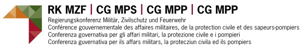 Logo RK MZF | CG MPS | CG MPP - Regierungskonferenz Militär – Zivilschutz – Feuerwehr